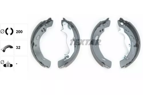 TEXTAR TEXTAR 91069200 Textar Rear Brake Shoe Set For Ford Ford Australia Fiesta Ka+ 