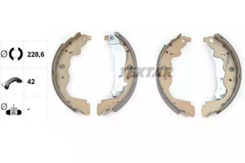 Textar Rear Brake Shoe Set For Dacia Lada Mercedes-benz Nissan Renault Samsung A