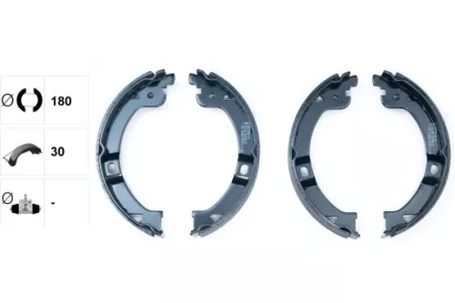 TEXTAR TEXTAR 91069600 Brake Shoe Set, parking brake 