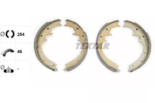 TEXTAR TEXTAR 91069700 Textar Rear Brake Shoe Set For Jeep Cherokee Grand Cherokee 