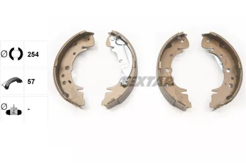 Textar Rear Brake Shoe Set For Hyundai Kia Naza Carnival Ria Santa Fé