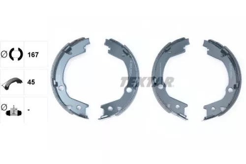 TEXTAR TEXTAR 91070700 Brake Shoe Set, parking brake 