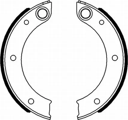 Brake Shoe Set, parking brake