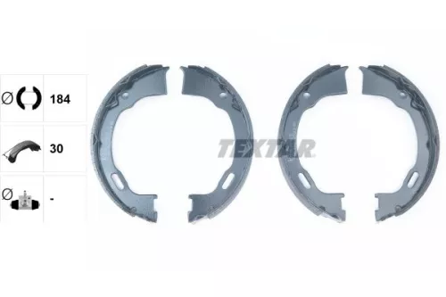 TEXTAR TEXTAR 91071500 Brake Shoe Set, parking brake 
