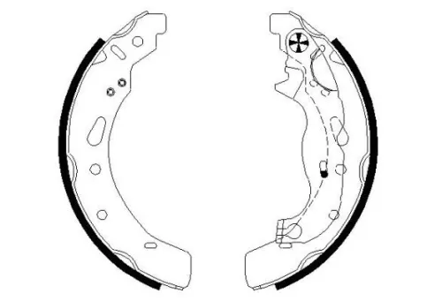 Textar Rear Brake Shoe Set For Ford (Changan) Ford Asia & Oceania Mazda Mazda (C