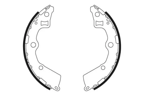 Textar Rear Brake Shoe Set For Kia Naza Picanto Suria