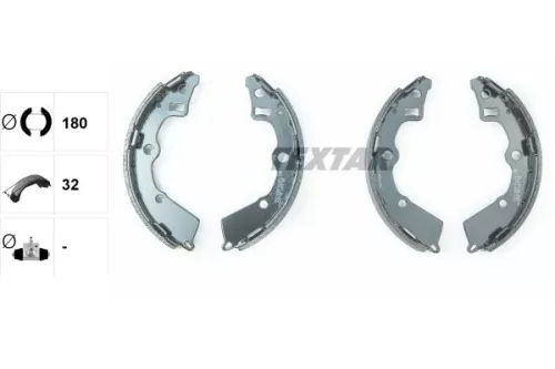 TEXTAR TEXTAR 91072900 Textar Rear Brake Shoe Set For Kia Naza Picanto Suria 