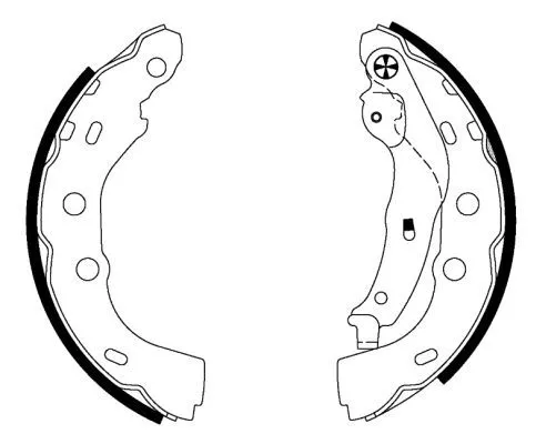 Textar Rear Brake Shoe Set For Subaru Suzuki Justy Swift