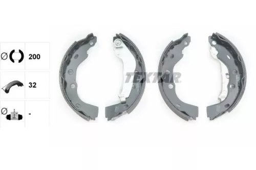 TEXTAR TEXTAR 91074800 Textar Rear Brake Shoe Set For Subaru Suzuki Justy Swift 