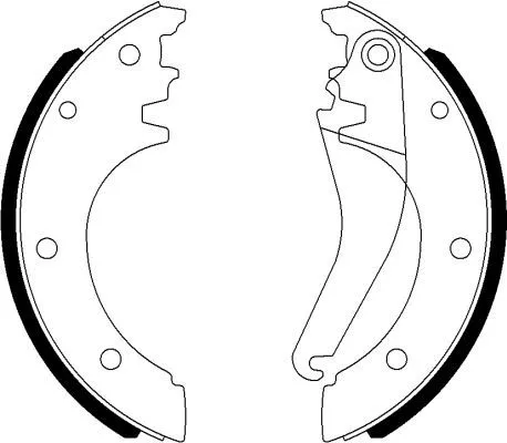 Textar Rear Brake Shoe Set For Iveco Daily