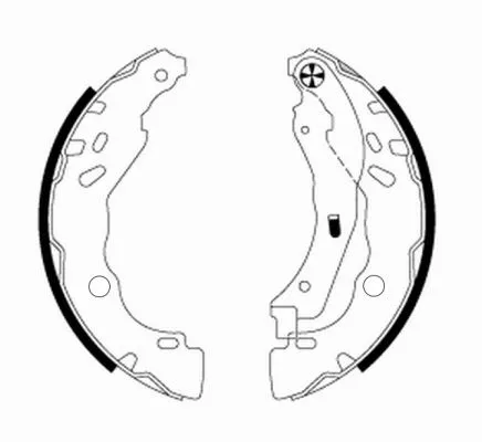 Textar Rear Brake Shoe Set For Citroën Ds Fiat Opel Peugeot Peugeot (Df-psa) Vau