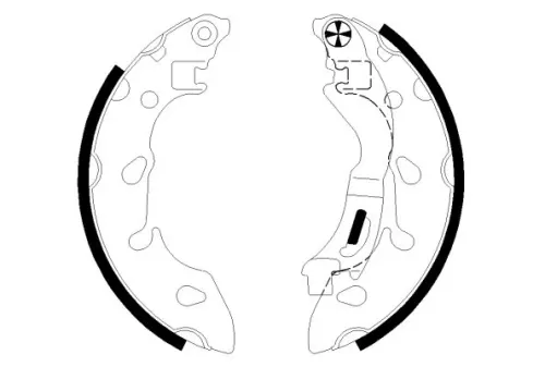 Textar Rear Brake Shoe Set For Fiat Ford 500 500 C Ka Panda