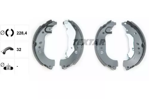 TEXTAR TEXTAR 91080100 Textar Rear Brake Shoe Set For Seat Skoda Rapid Roomster Toledo 