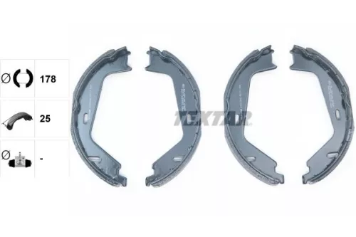 TEXTAR TEXTAR 91081300 Brake Shoe Set, parking brake 
