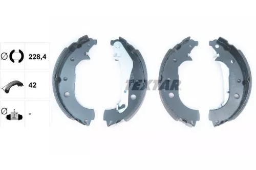 TEXTAR TEXTAR 91081600 Textar Rear Brake Shoe Set For Ford Ford Australia Ecosport 