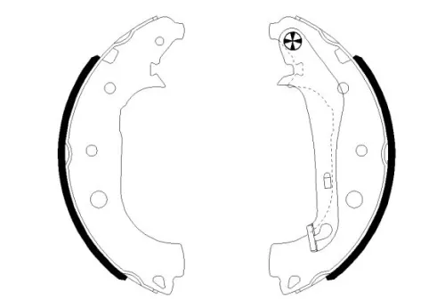 Textar Rear Brake Shoe Set For Ford Ford Australia Ecosport