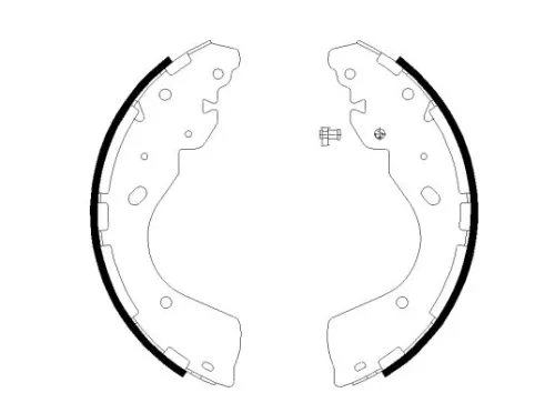 Textar Rear Brake Shoe Set For Ford Ford Asia & Oceania Ford Australia Ford Usa 