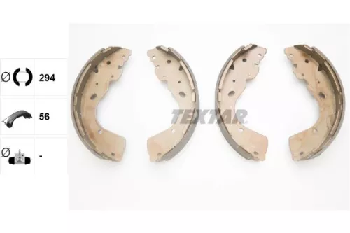 TEXTAR TEXTAR 91081800 Textar Rear Brake Shoe Set For Ford Ford Asia & Oceania Ford Australia Ford Usa  