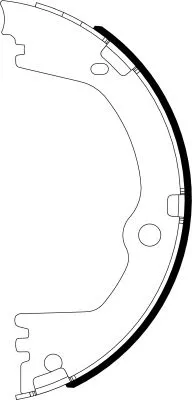 Brake Shoe Set, parking brake
