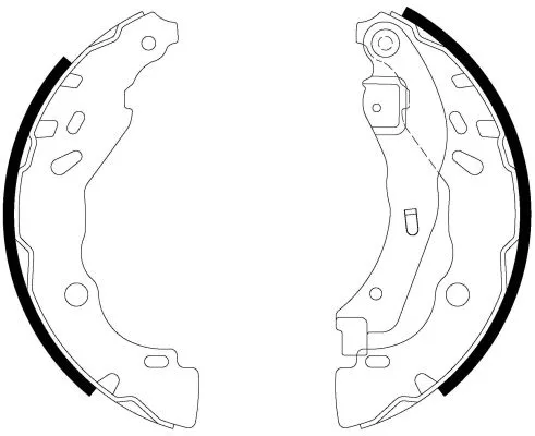 Textar Rear Brake Shoe Set For Dacia Lada Mahindra Renault Nissan Renault Almera