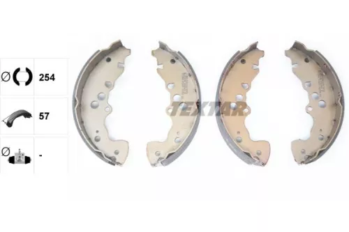 TEXTAR TEXTAR 91083600 Textar Rear Brake Shoe Set For Suzuki Grand Vitara 