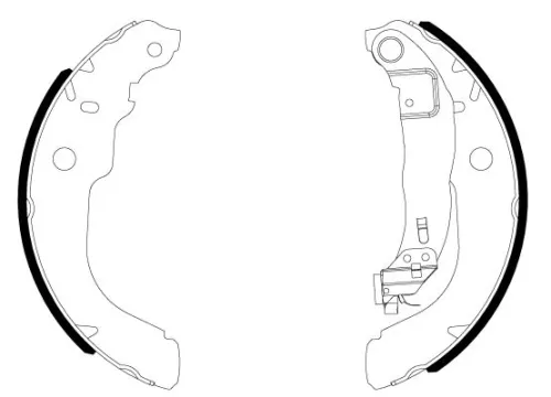 Textar Rear Brake Shoe Set For Citroën Peugeot Peugeot (Df-psa) 208 301 C-elysee