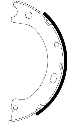 Brake Shoe Set, parking brake