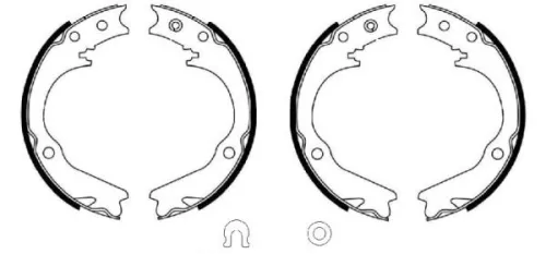 Brake Shoe Set, parking brake