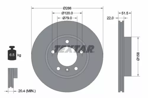 2x Textar Front Vented Brake Discs Pair For Bmw De La Chapelle 3 3 Series Atalan