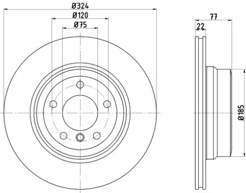 2x Textar Rear Vented Brake Discs Pair For Bmw 1 Series