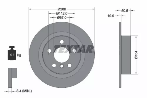 2x Textar Rear Solid Brake Discs Pair For Bmw Mini 1 1 Series 2 2 Series I3 Club