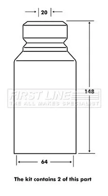 Front Shock Absorber Dust Cover Kit For Daewoo Mitsubishi Colt Cordia Lancer Mat