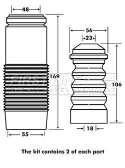Front Shock Absorber Dust Cover Kit For Fiat Tempra Tipo