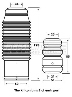 Front Shock Absorber Dust Cover Kit For Hyundai Kia Sportage Tucson