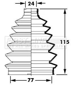 FIRST LINE FIRST LINE FCB6007 Front Left Or Right Outer Cv Boot Kit Fits Mazda Mitsubishi 323 F 323 S 626 Paje 