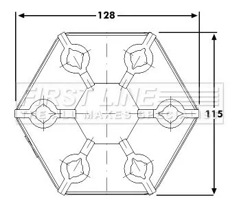 Joint Propshaft Fits Ford Cortina Sierra Taunus 12m