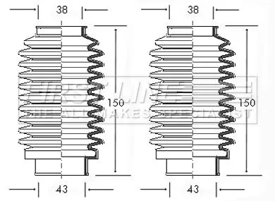 Front Left Or Right Steering Rack Boot Fits Alfa Romeo 33 Alfasud