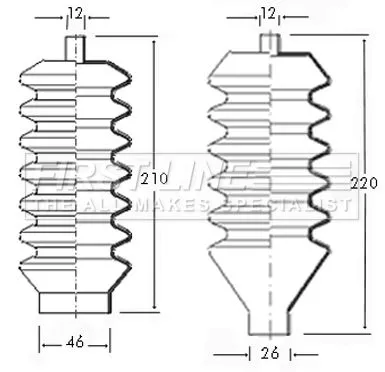 Front Left Or Right Steering Rack Boot Fits Mg Triumph 1300 2000 Dolomite Gt6 He
