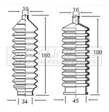 Front Left Or Right Steering Rack Boot Fits Austin Mg Metro