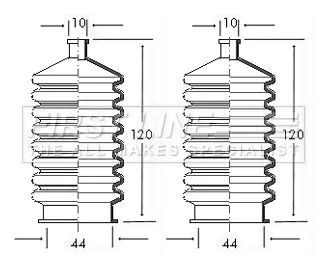 Front Left Or Right Steering Rack Boot Fits Rover Mini