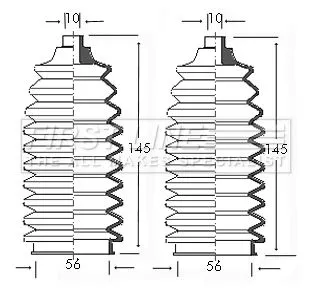 Front Left Or Right Steering Rack Boot Fits Ford Volvo 240 260 Capri Consul Cort