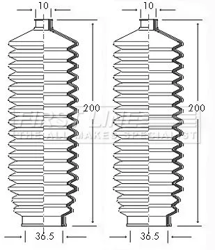 Front Left Or Right Steering Rack Boot Fits Ford Fiesta P 100 Scorpio Sierra