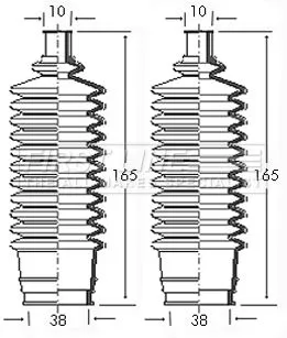 Front Left Or Right Steering Rack Boot Fits Jaguar E-type E-type 2+2