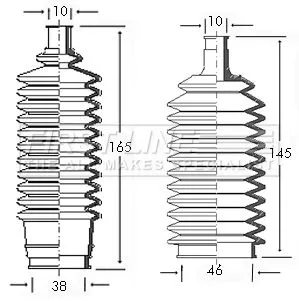 Front Left Or Right Steering Rack Boot Fits Vauxhall Firenza Magnum Viva