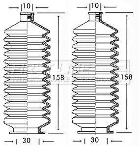 Front Left Or Right Steering Rack Boot Fits Renault 11 19 21 5 9 Clio Kangoo Rap