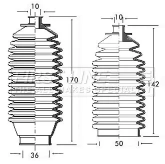 Front Left Or Right Steering Rack Boot Fits Saab 90 99