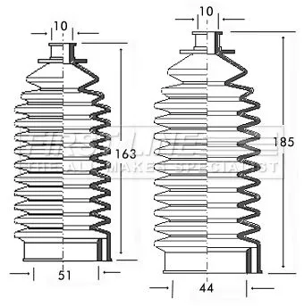 Front Left Or Right Steering Rack Boot Fits Volvo 240 260 740 760 940 960 S90 V9