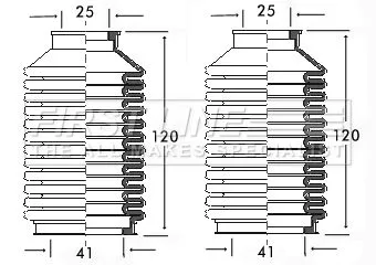 Front Left Or Right Steering Rack Boot Fits Seat Vw Caddy Golf Ibiza Jetta Passa