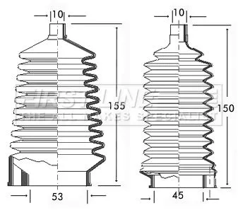 Front Left Or Right Steering Rack Boot Fits Ford Granada