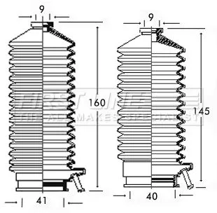 Front Left Or Right Steering Rack Boot Fits Nissan 300zx Bluebird